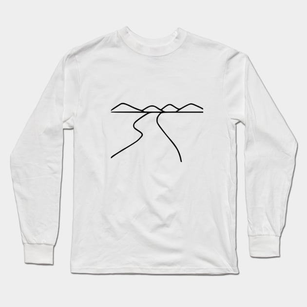 Path towards mountains Long Sleeve T-Shirt by Redbooster